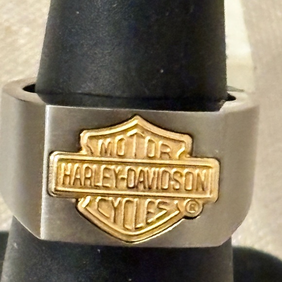 Harley-Davidson Men's Ring with Gold Emblem